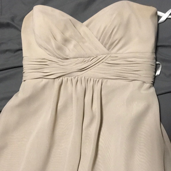 Taupe bridesmaid/ prom gown - Picture 2 of 3